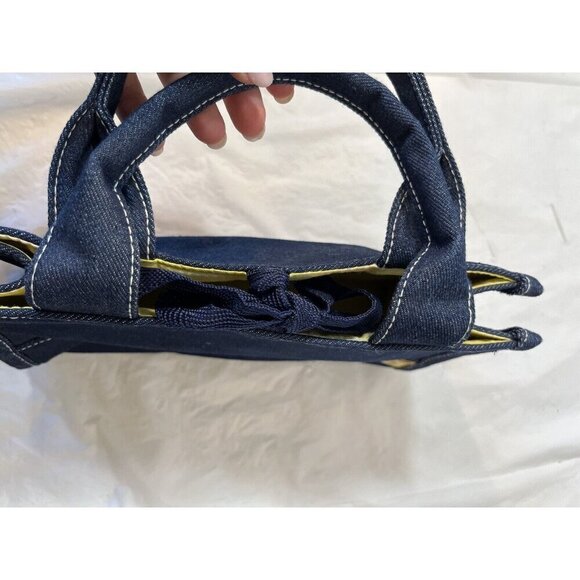 Giorgio Beverly Hills Blue Denim Mini Tote Bag - Picture 9 of 13